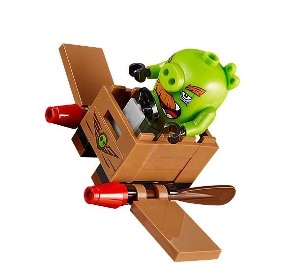 Grote foto angry birds 75826 het kasteel van koning pig kinderen en baby duplo en lego