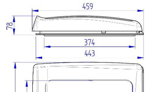 Grote foto thule vent 12v doorschijnend caravans en kamperen caravan accessoires