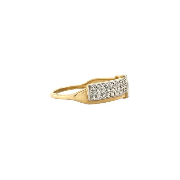 Grote foto gouden ring met zirkonia 14 krt 206.5 sieraden tassen en uiterlijk ringen voor haar