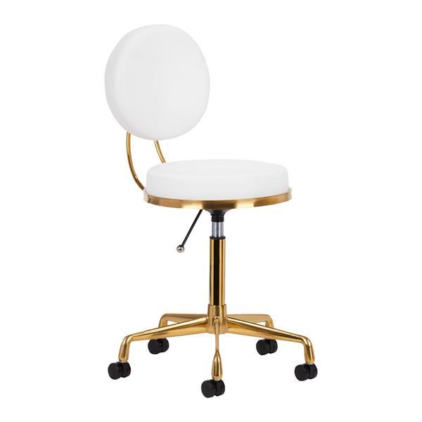 Grote foto cosmetic stool h5 white gold huis en inrichting kantooraccessoires