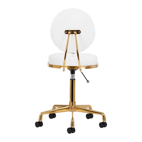 Grote foto cosmetic stool h5 white gold huis en inrichting kantooraccessoires