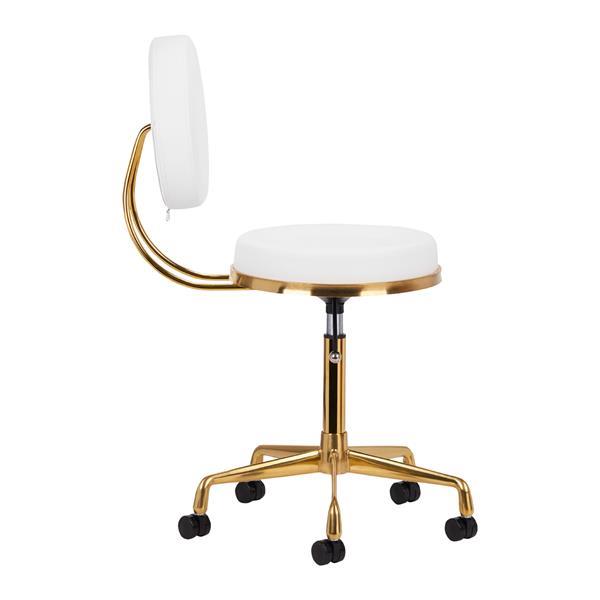 Grote foto cosmetic stool h5 white gold huis en inrichting kantooraccessoires