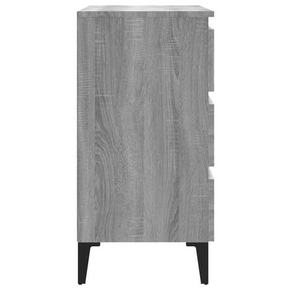 Grote foto vidaxl dressoir 60x35x69 cm bewerkt hout grijs sonoma eikenk huis en inrichting overige