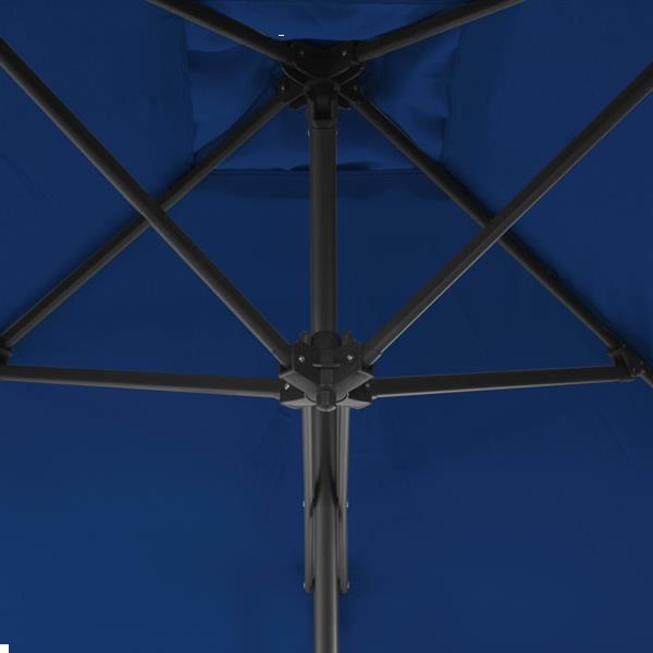 Grote foto vidaxl parasol d ext rieur avec m t en acier bleu 250x250x23 tuin en terras overige tuin en terras