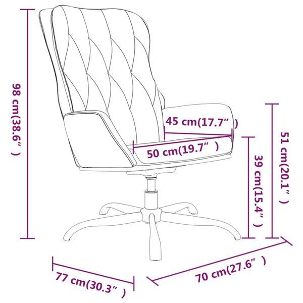 Grote foto vidaxl relaxstoel kunstleer cappuccinokleurig huis en inrichting stoelen