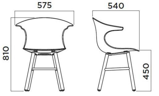 Grote foto loop italiaanse design eetkamerstoel hout van infiniti. huis en inrichting stoelen