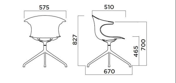 Grote foto loop italiaanse design eetkamerstoel 4 star van infiniti. huis en inrichting stoelen