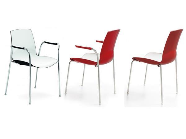 Grote foto now italiaanse design eetkamerstoel kunststof kuip van infin huis en inrichting stoelen