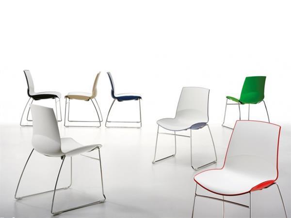Grote foto now italiaanse design eetkamerstoel kunststof kuip van infin huis en inrichting stoelen