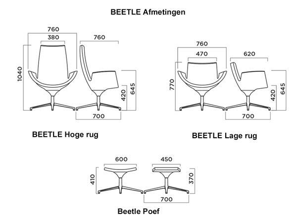 Grote foto beetle design draai fauteuil laag van infiniti huis en inrichting stoelen