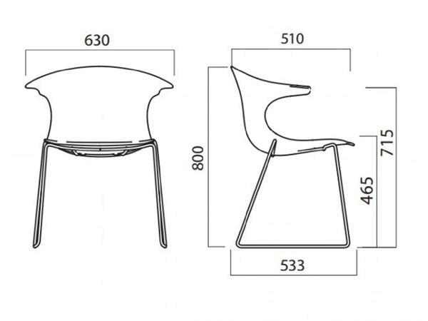 Grote foto loop italiaanse design eetkamerstoel van infiniti. huis en inrichting stoelen