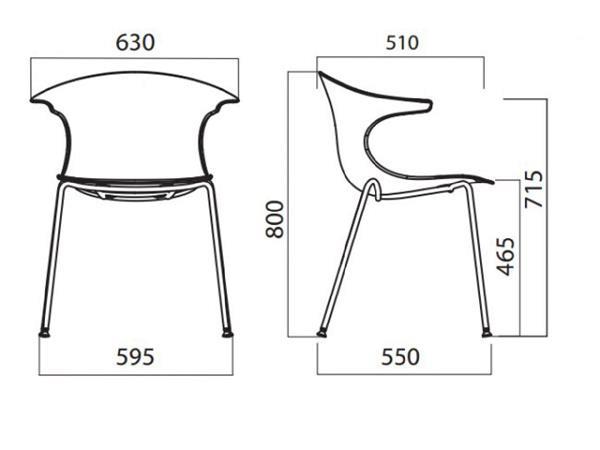Grote foto loop italiaanse design eetkamerstoel van infiniti. huis en inrichting stoelen