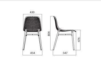 Grote foto next italiaanse design stoel van infiniti. huis en inrichting stoelen