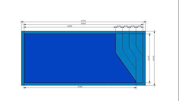 Grote foto polyester zwembad inbouw monoblock 7 10m tuin en terras zwembaden toebehoren