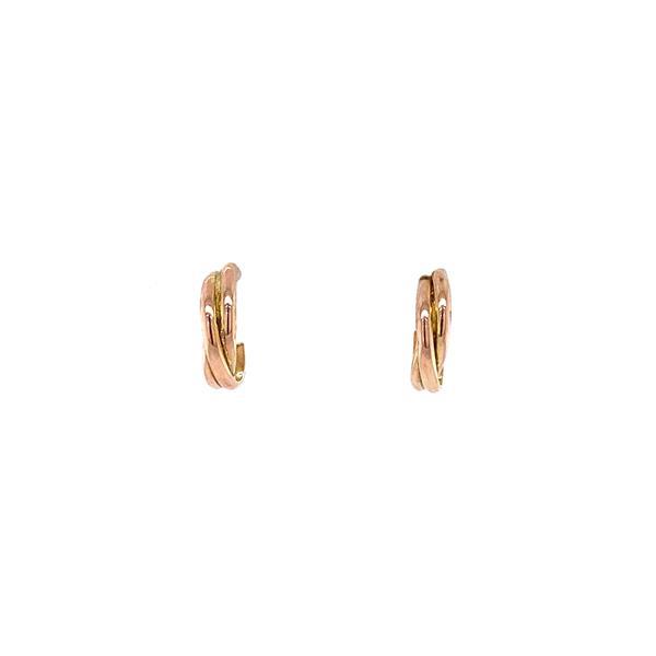 Grote foto gouden oorstekers met ros goud 14 krt 112.5 sieraden tassen en uiterlijk oorbellen