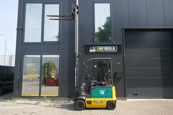 Grote foto vs 20861 bj2006 elektrische heftruck komatsu 1500kg 4000mm sideshiftt agrarisch heftrucks