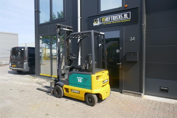 Grote foto vs 20861 bj2006 elektrische heftruck komatsu 1500kg 4000mm sideshiftt agrarisch heftrucks