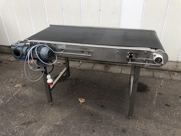 Grote foto vlakke transportband 160 x 67 cm rvs agrarisch transportbanden