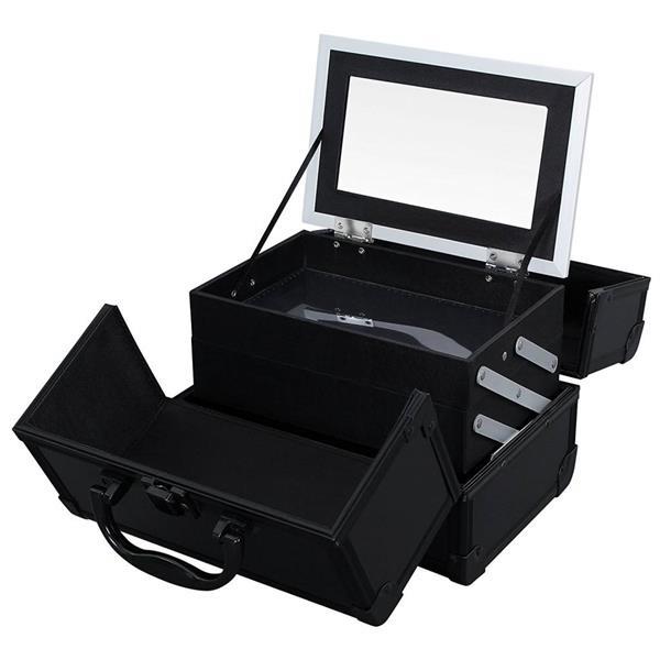 Grote foto cosmeticakoffer makeup koffer multikoffer 24 x 19 x 17 cm beauty en gezondheid make up sets