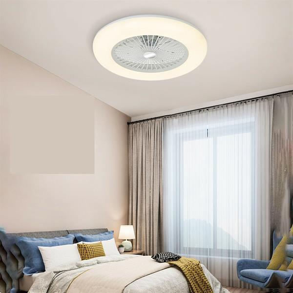 Grote foto led plafondlamp met ventilator en afstandsbediening huis en inrichting overige
