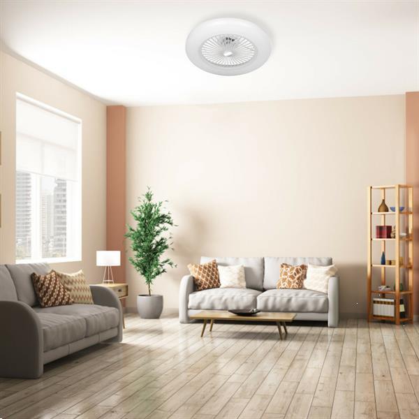 Grote foto led plafondlamp met ventilator en afstandsbediening huis en inrichting overige