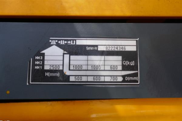 Grote foto vs 20865 elektrische stapelaar jungheinrich ejc10 2.500mm doe het zelf en verbouw hefwerktuigen