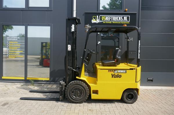 Grote foto vs 20863 elektrische triplex heftruck yale erp25 sideshift freelift agrarisch heftrucks