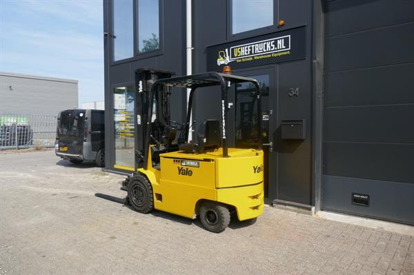 Grote foto vs 20863 elektrische triplex heftruck yale erp25 sideshift freelift agrarisch heftrucks