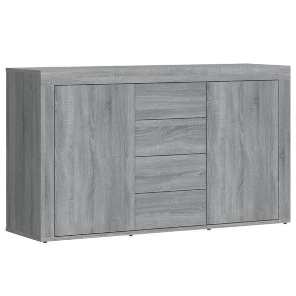 Grote foto vidaxl dressoir 120x36x69 cm bewerkt hout grijs sonoma eiken huis en inrichting overige