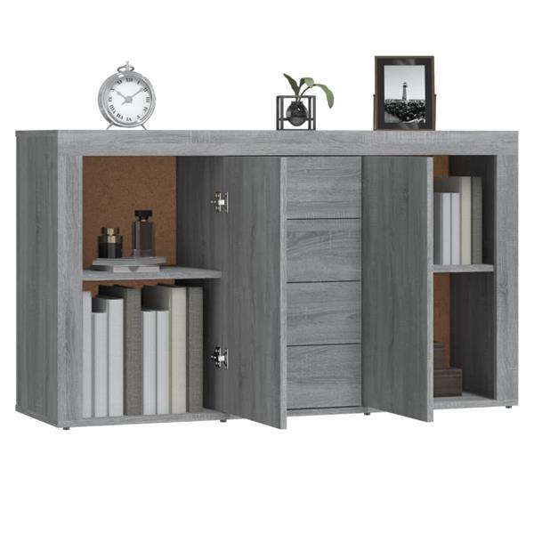 Grote foto vidaxl dressoir 120x36x69 cm bewerkt hout grijs sonoma eiken huis en inrichting overige