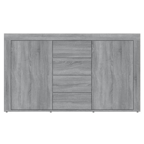 Grote foto vidaxl dressoir 120x36x69 cm bewerkt hout grijs sonoma eiken huis en inrichting overige