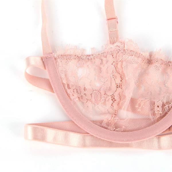 Grote foto roze lingerie kanten bh set as n 93 kleding dames ondergoed