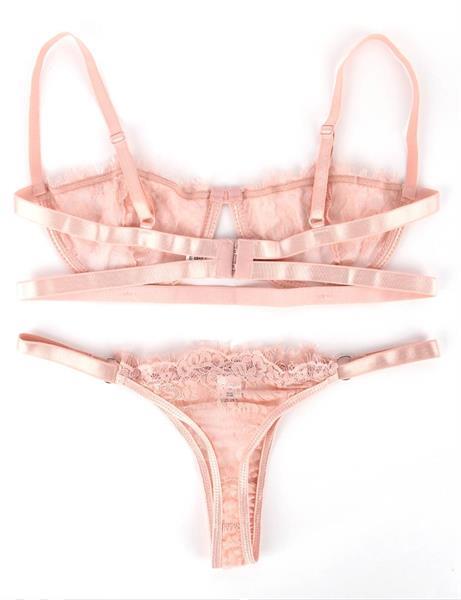 Grote foto roze lingerie kanten bh set as n 93 kleding dames ondergoed