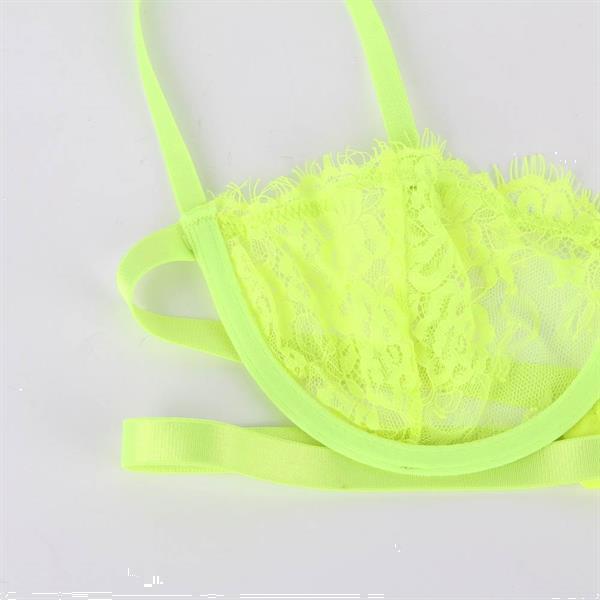 Grote foto neon lingerie kanten bh set as n 94 kleding dames ondergoed