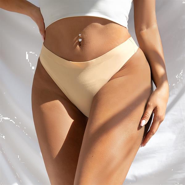 Grote foto beige effen kleur g snaar as n 80 kleding dames ondergoed