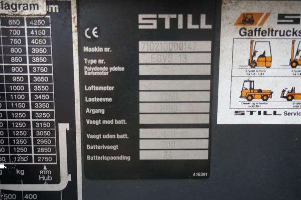 Grote foto vs 20886 elektrische stapelaar still egvs13 3620mm doe het zelf en verbouw hefwerktuigen