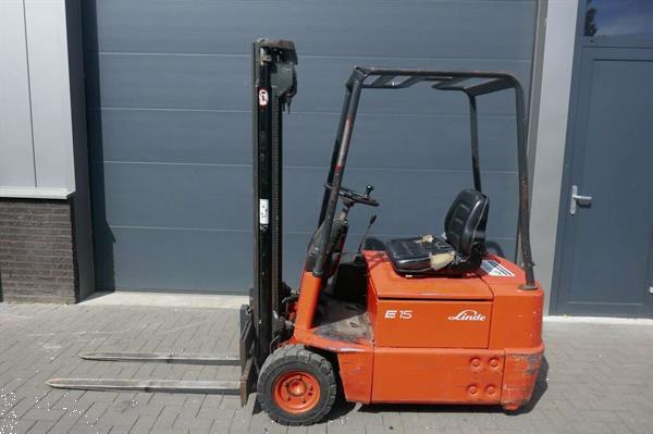 Grote foto vs 20896 elektrische heftruck linde e15 3250mm accu2016 agrarisch heftrucks