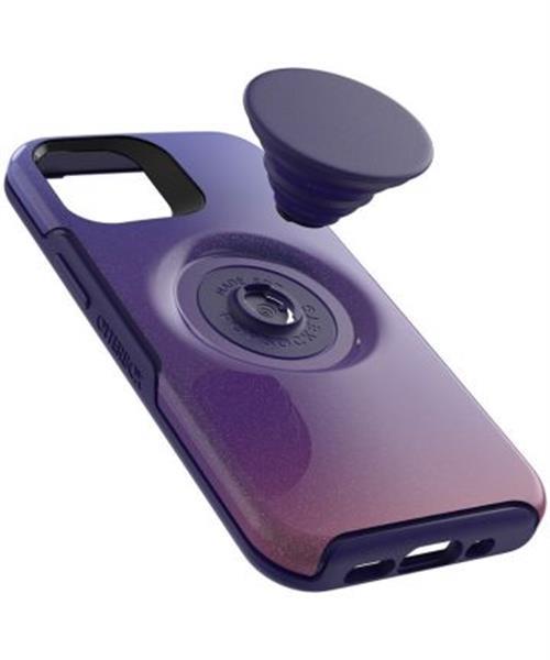 Grote foto otter pop symmetry series iphone 12 pro max hoesje violet telecommunicatie apple iphone