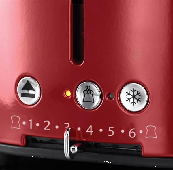 Grote foto broodrooster retro classic rood witgoed en apparatuur koffiemachines en espresso apparaten
