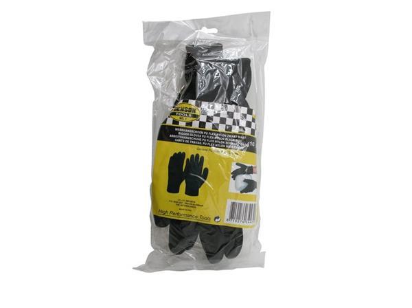 Grote foto werk handschoenen pu flex nylon zwart maat 10 xl doe het zelf en verbouw gereedschappen en machines