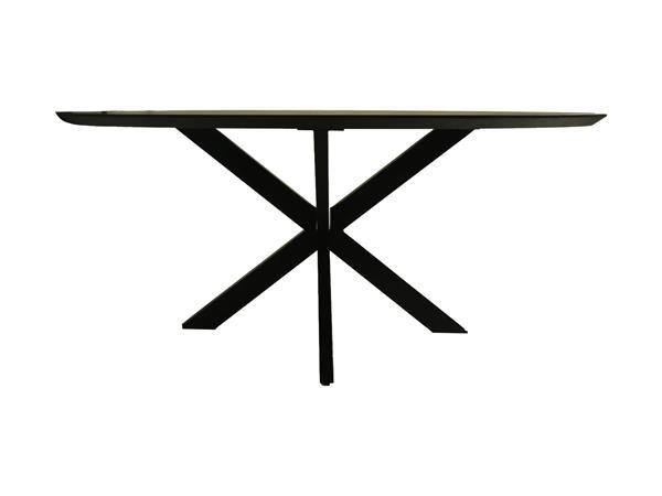 Grote foto tafel zurich ovaal swiss edge 180x100x76 zwart acaciah huis en inrichting eettafels