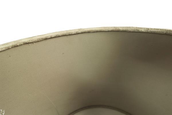Grote foto ronde lampenkap 42x42x32 warmgrijs velvet huis en inrichting lampenkappen