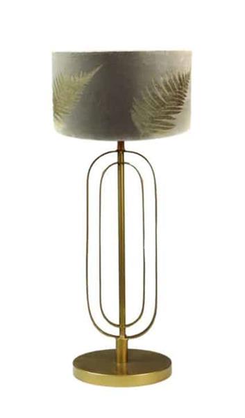 Grote foto lampenkap met print 25x25x18 lichtgrijs goud velvet huis en inrichting lampenkappen