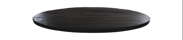 Grote foto ovaal tafelblad 240x120x5 5.5 zwart gerecycled mangoho huis en inrichting eettafels