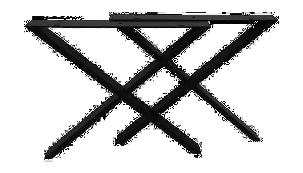 Grote foto tafelpoten x model 65x72 gepoedercoat zwart metaal huis en inrichting eettafels