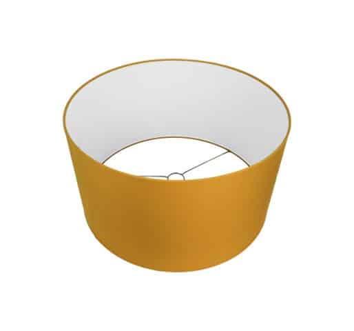 Grote foto ronde lampenkap voor vloerlamp nature kerrie linnen huis en inrichting lampenkappen