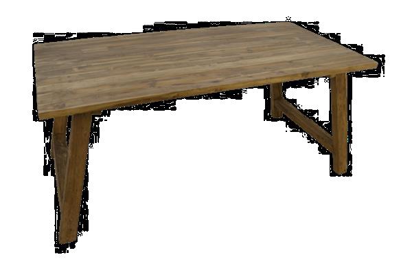 Grote foto eettafel lawas 180x90x78 naturel massief oud teak huis en inrichting eettafels