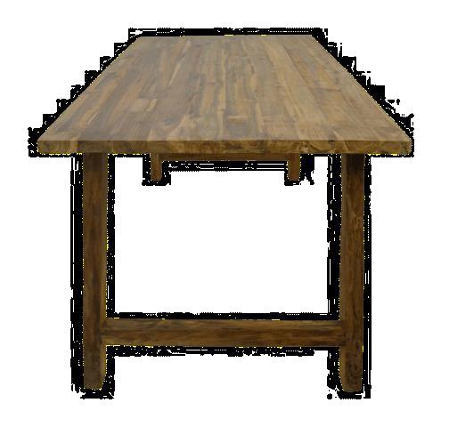 Grote foto eettafel lawas 180x90x78 naturel massief oud teak huis en inrichting eettafels