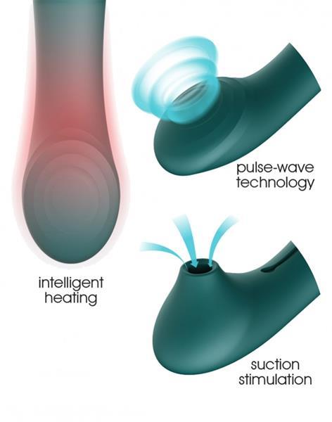 Grote foto zalo queen pulsewave vibrator groen erotiek vibrators