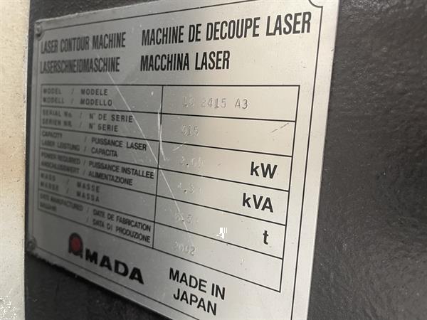 Grote foto lasersnijder lasersnijmachine amada alpha 3 lc2415 2000w doe het zelf en verbouw ijzerwaren en bevestigingsmiddelen
